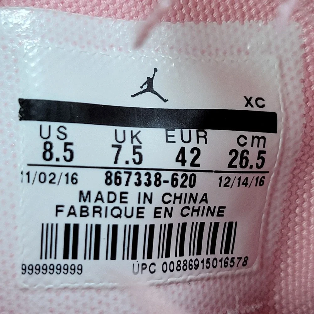 Nike Air Jordan 1 Retro High Deconstruced Easter Men's Size 8.5 Pink 867338-620